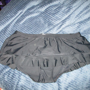Black Skort Bathing Suit Bottoms